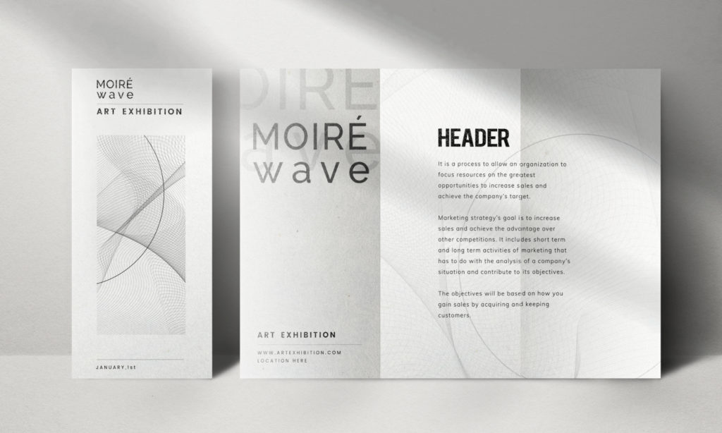 ３つ折りパンフレットサンプル