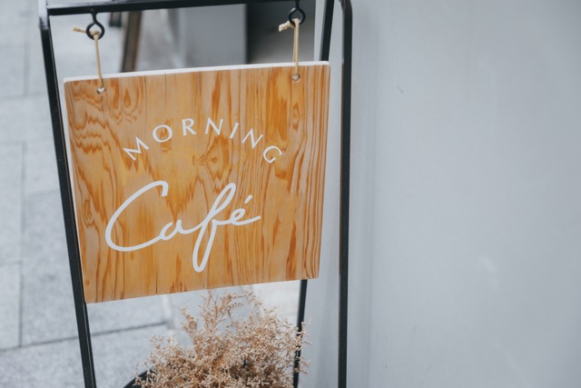 カフェの看板